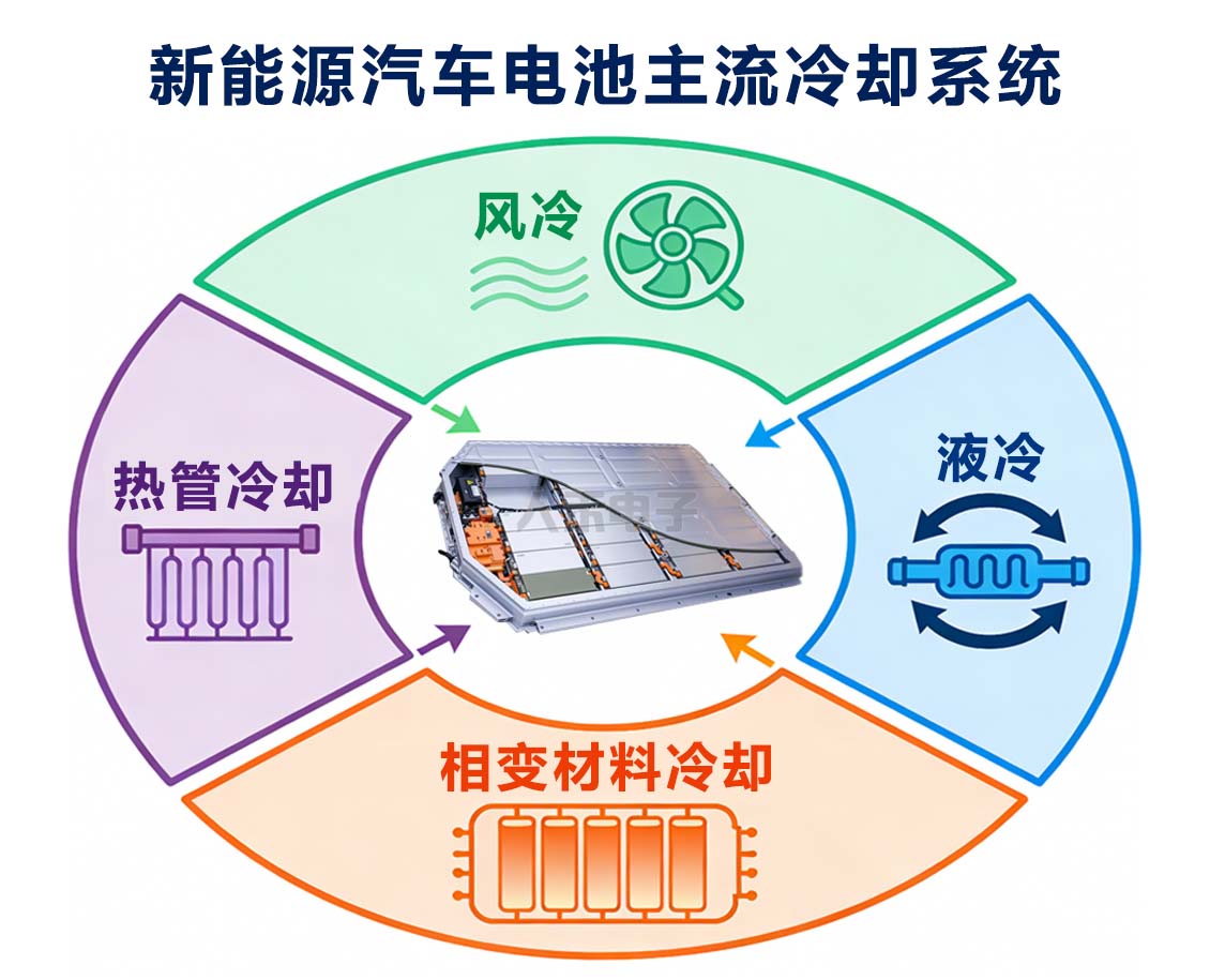 新能源汽車電池主流冷卻系統 新能源汽車電池主流冷卻系統